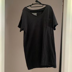 Skargorn 69 Black Short Sleeve T-Shirt Dress — Size L